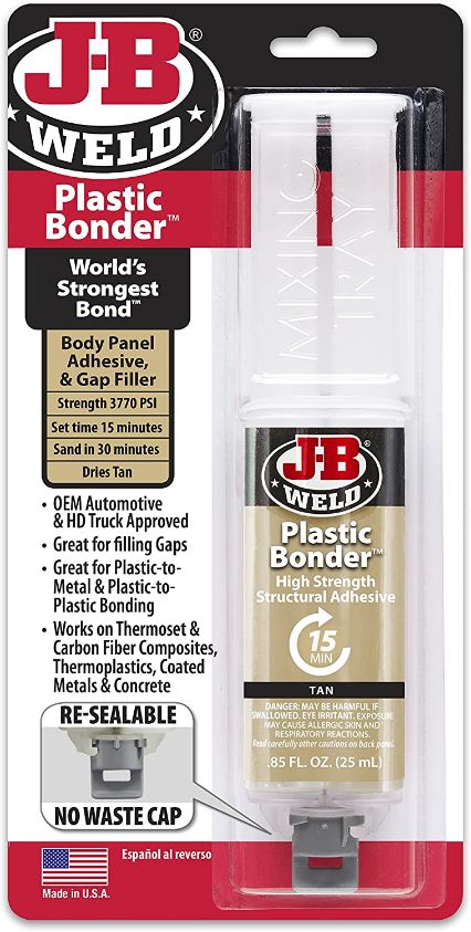 J-B Weld 50133 Plastic Bonder Structural Adhesive Syringe