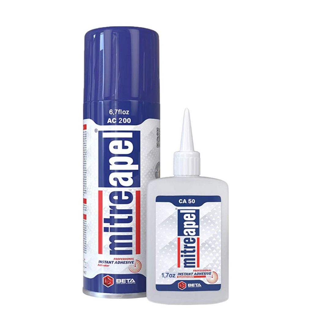 MITREAPEL Super CA Glue With Spray Adhesive Activator - Crazy Craft Glue For Plastic