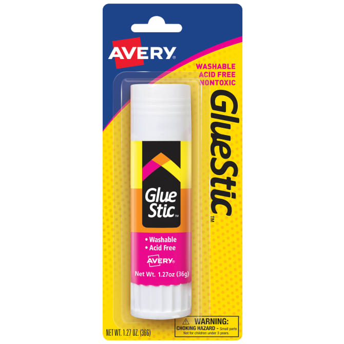 Avery Glue Stic with a cap and sealed packing