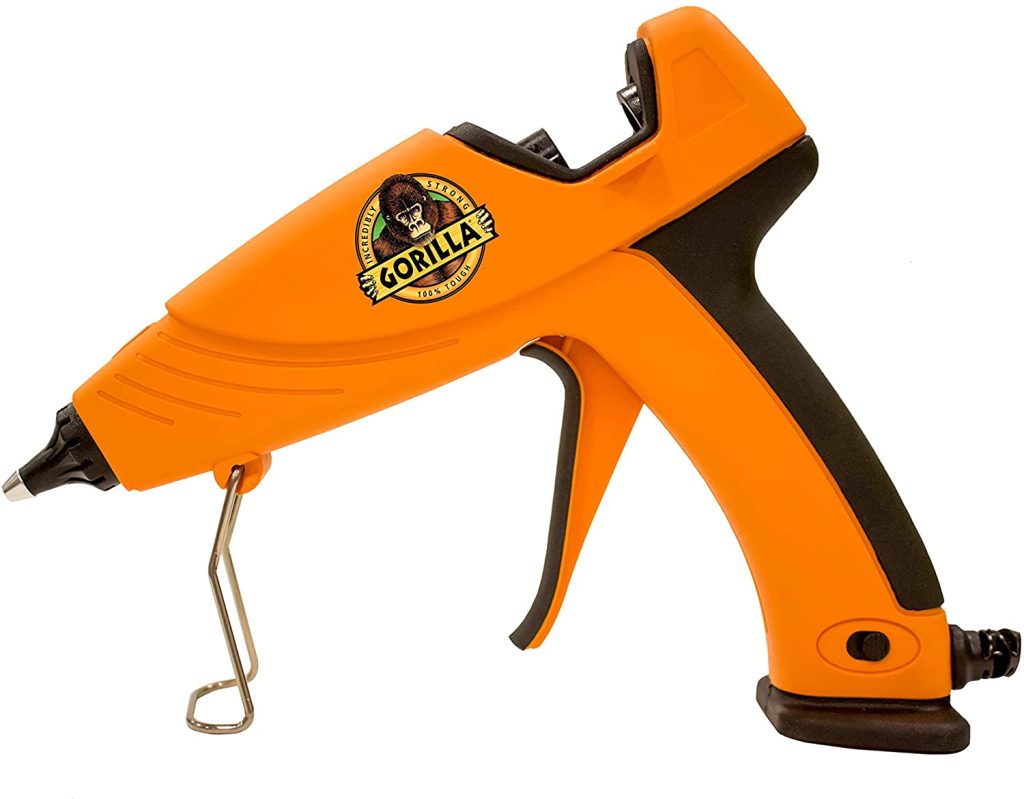 Gorilla Dual Glue Gun with long trigger and stable stand