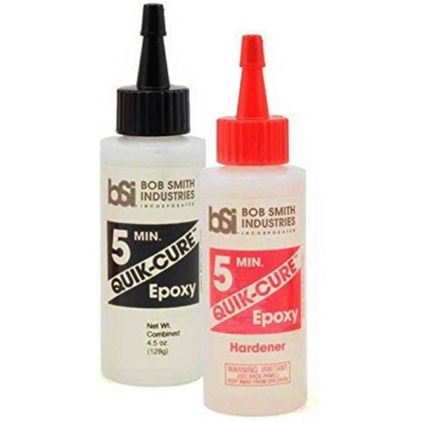 BSI-201 Quik-Cure Epoxy is a best wood glue for guitar with instruction written on each bottle