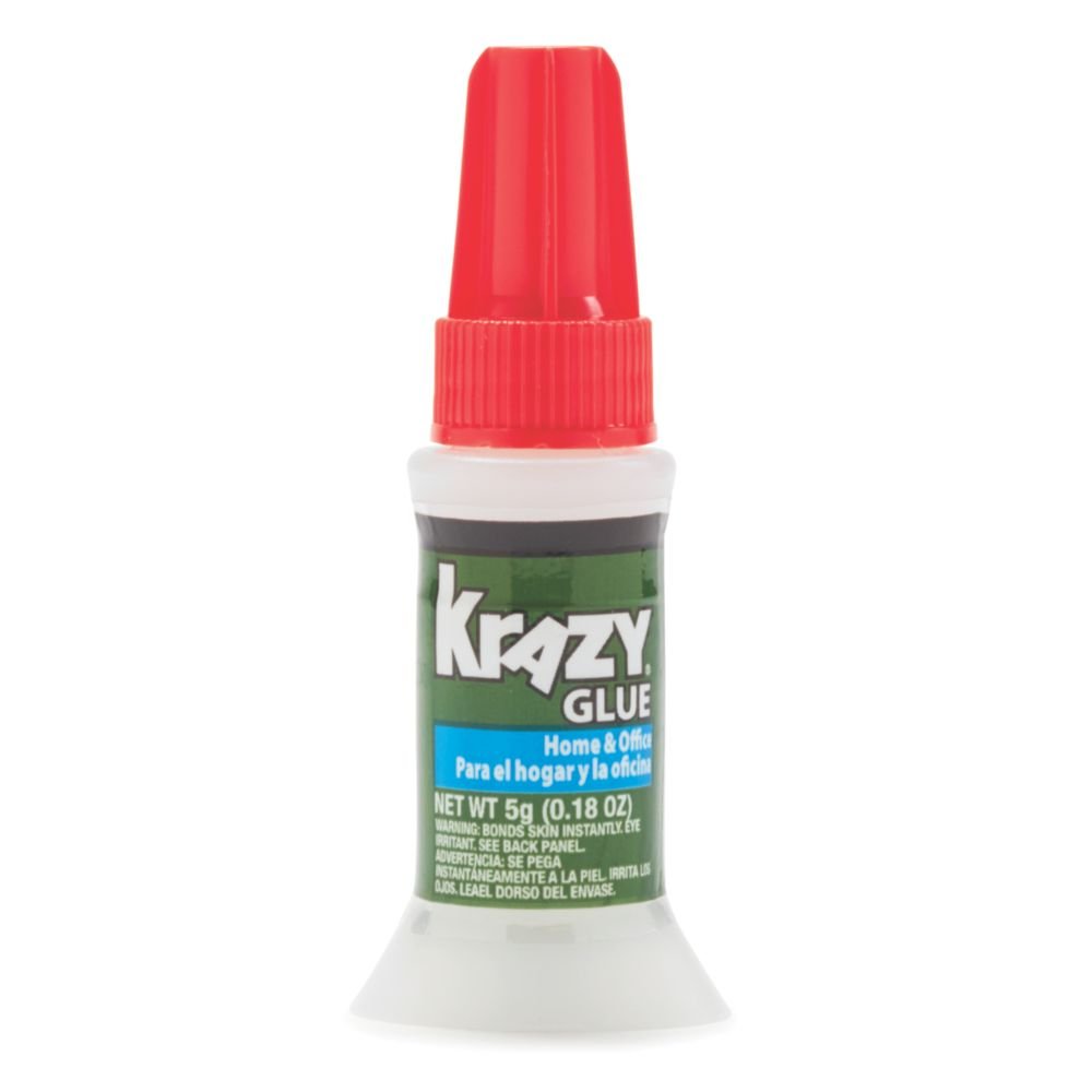 Krazy Glue with screw cap and brush to apply glue