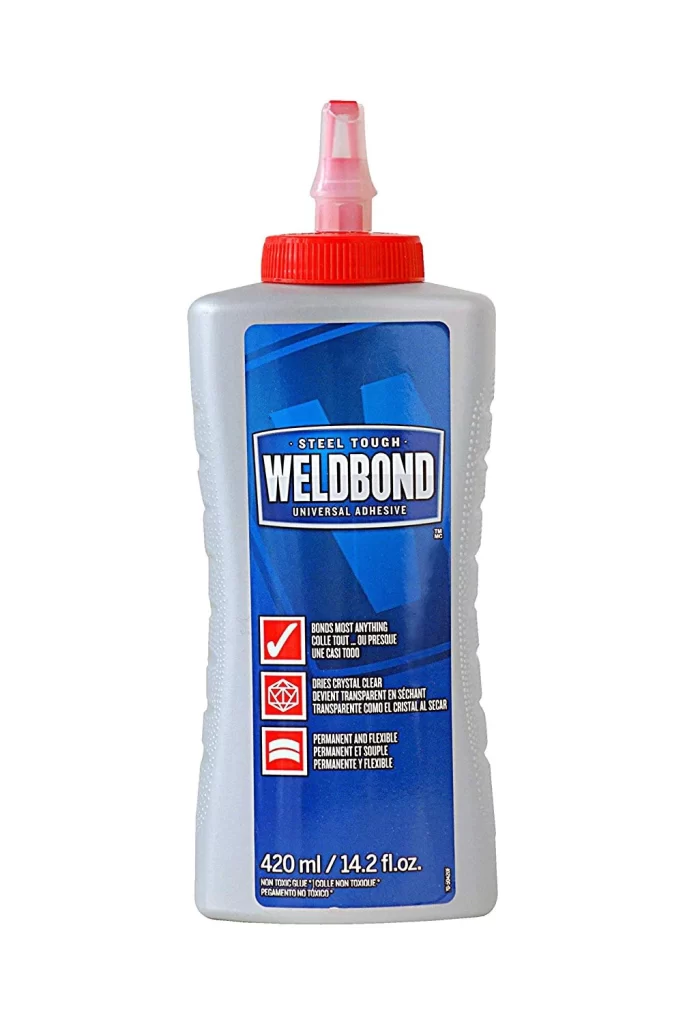 Weldbond 8 – 50420 with usage instruction on the bottle