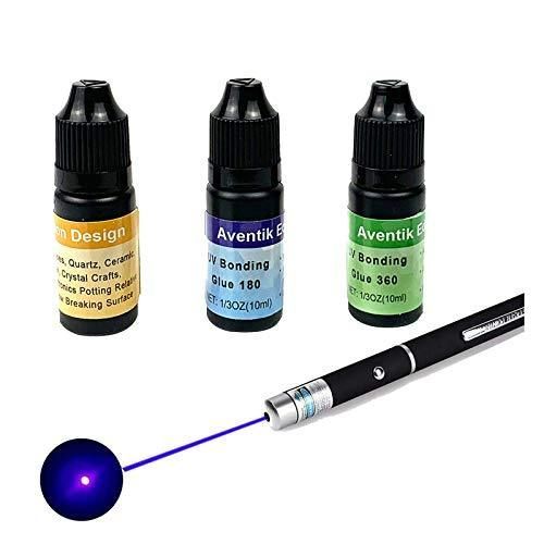 A pack of Aventik Edison Design UV glue combo kit